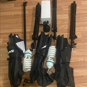 Set of 3 photographers lights